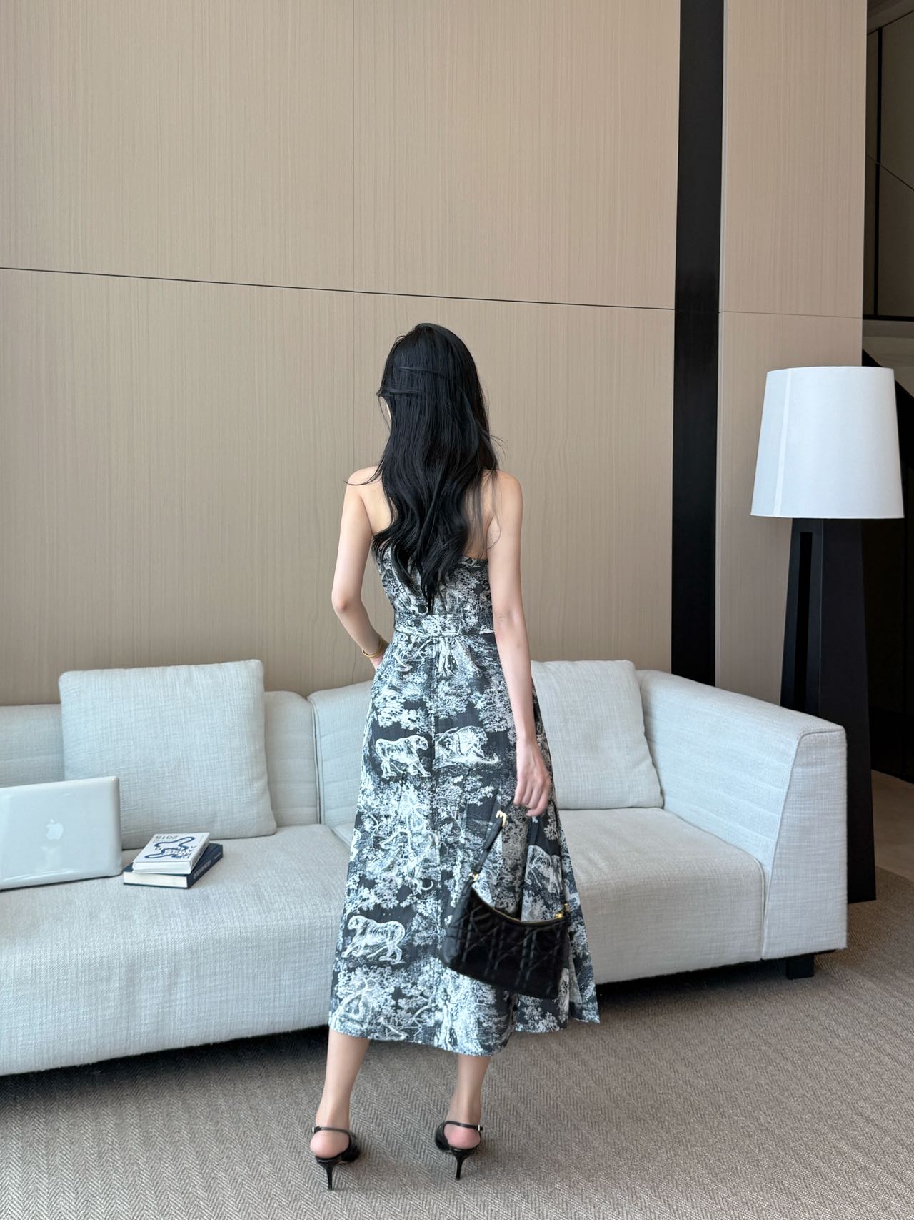 CD 25fw printed dress