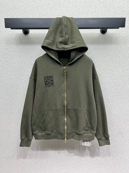 Loe 25fw jacquard hoodie
