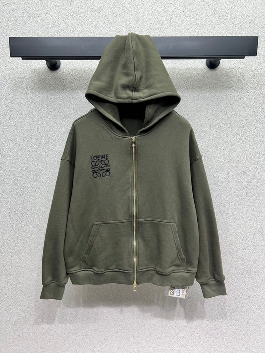 Loe 25fw jacquard hoodie