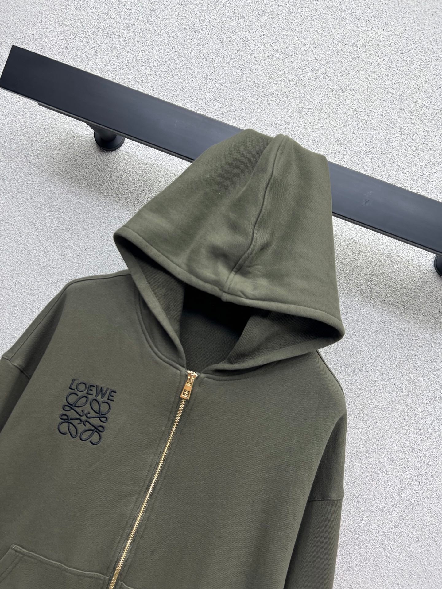 Loe 25fw jacquard hoodie