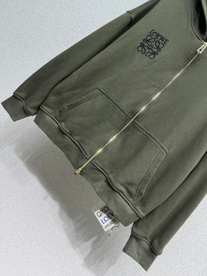 Loe 25fw jacquard hoodie
