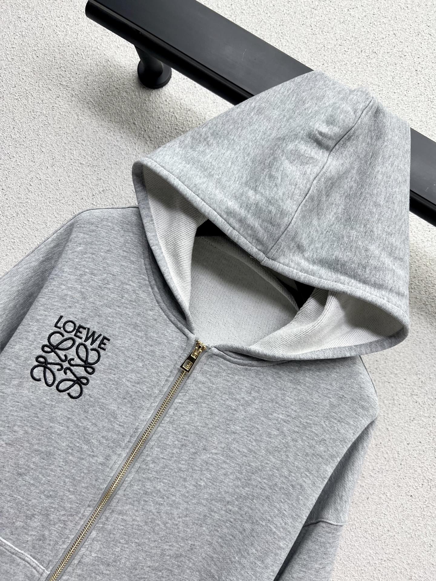 Loe 25fw jacquard hoodie
