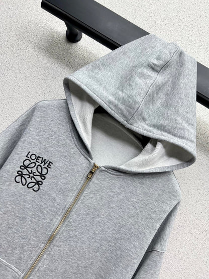 Loe 25fw jacquard hoodie