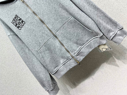 Loe 25fw jacquard hoodie