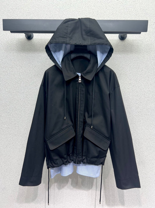 Loe 25fw embroidered jacket