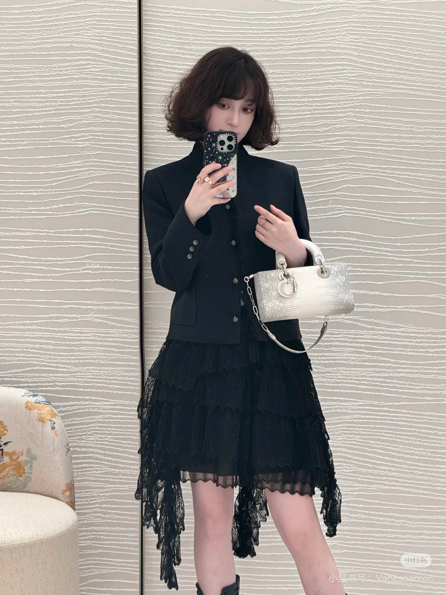 CD 25fw lace jacket