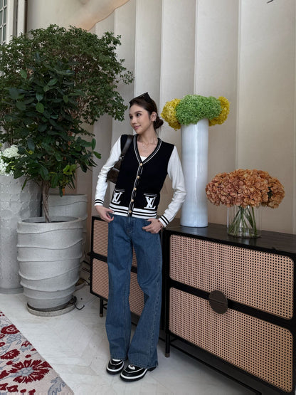 Louis 25fw jacquard cardigan
