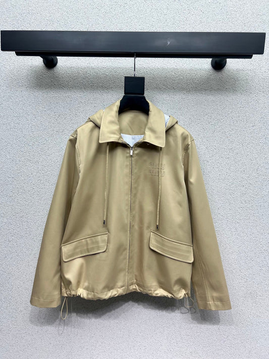 Miu  25fw Hooded Jacket
