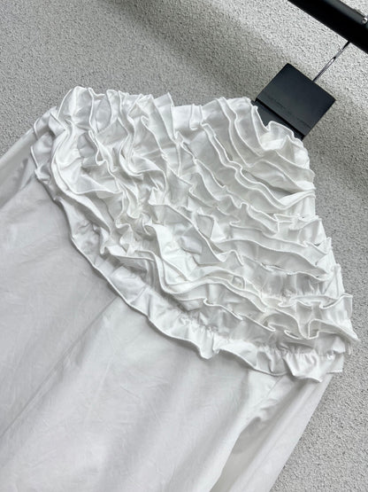 Louis 25fw ruffle shirt