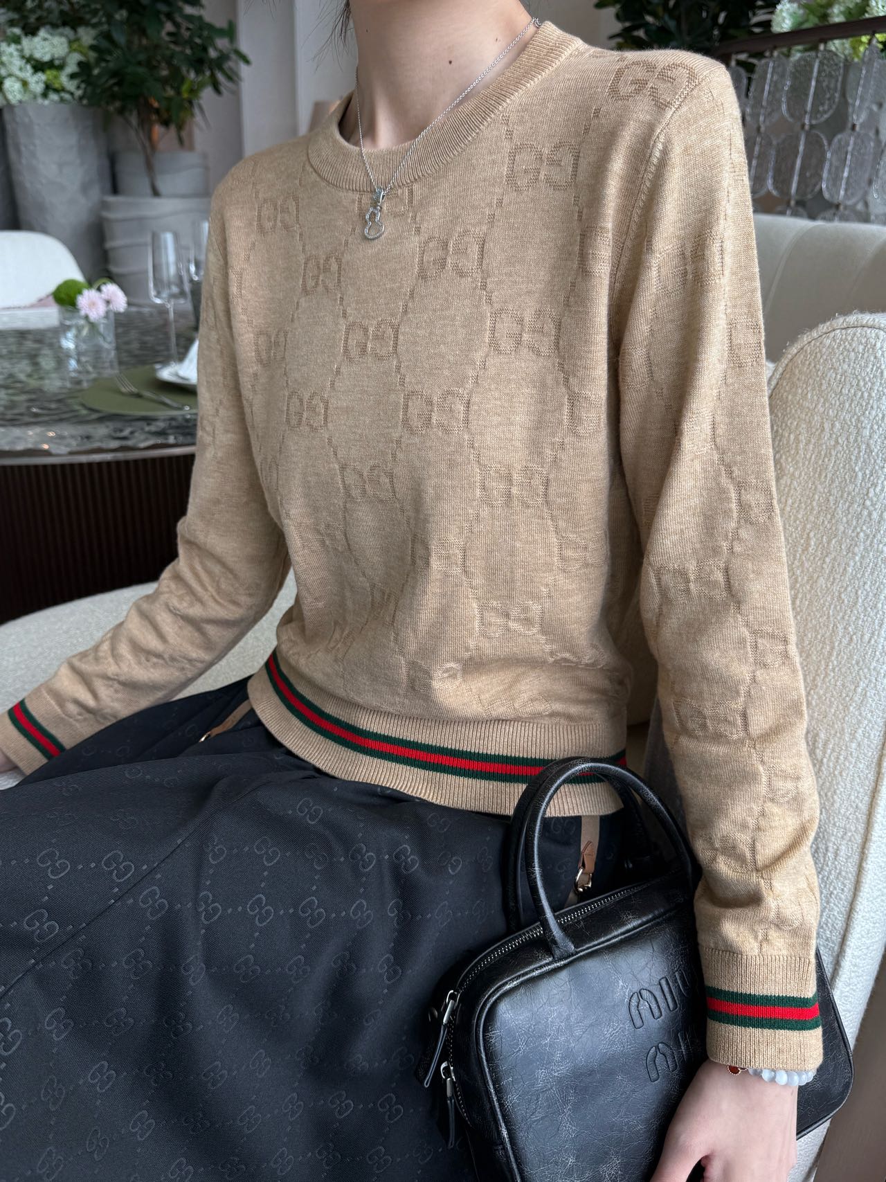 Guc 25fw jacquard shirt