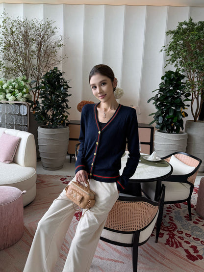 Guc 25fw jacquard cardigan