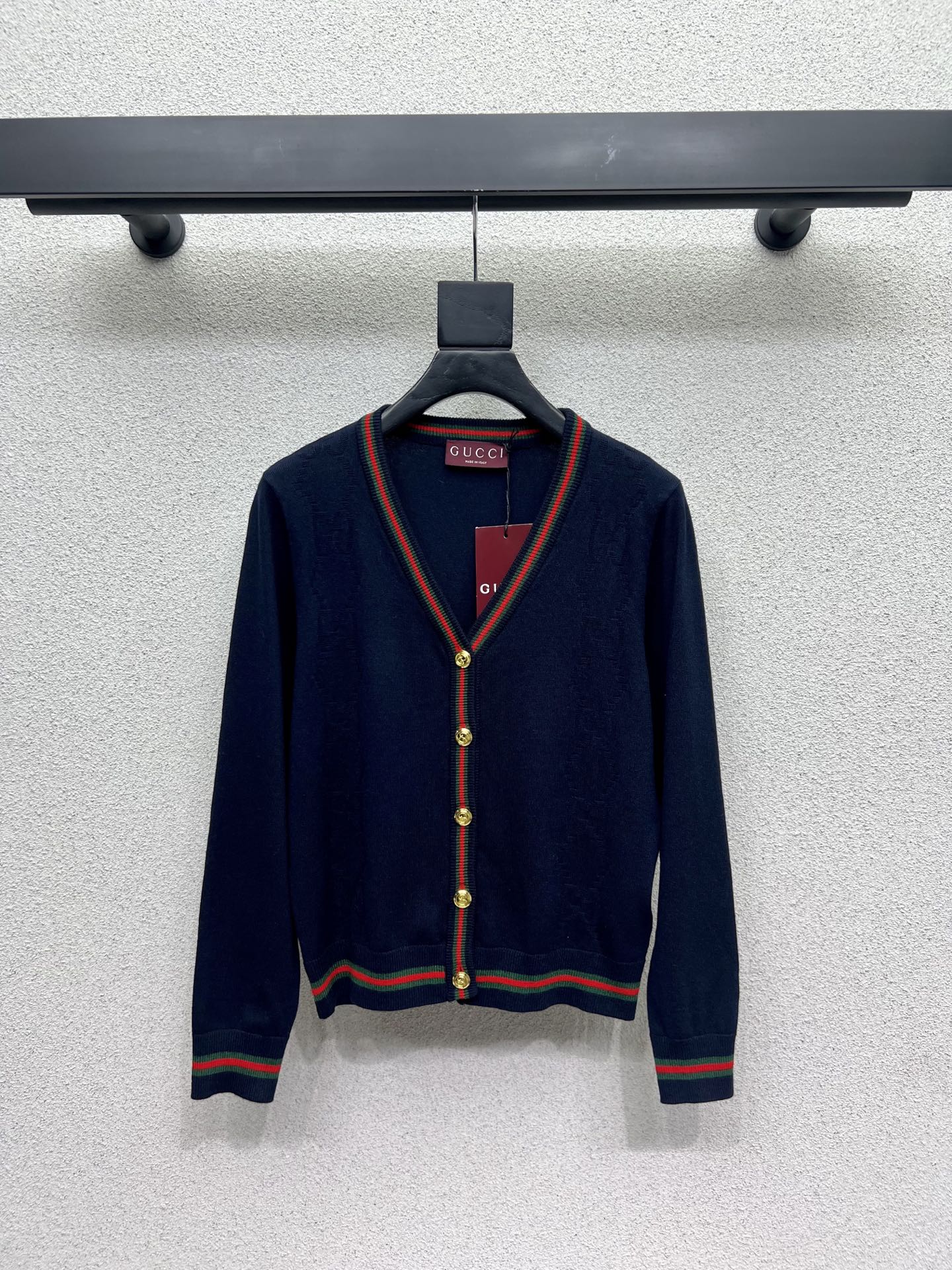 Guc 25fw jacquard cardigan