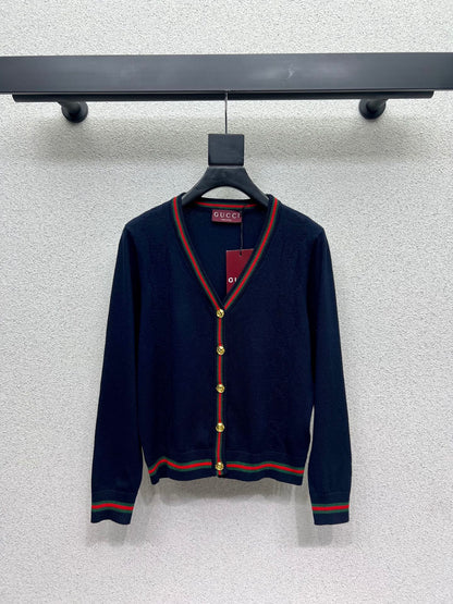 Guc 25fw jacquard cardigan