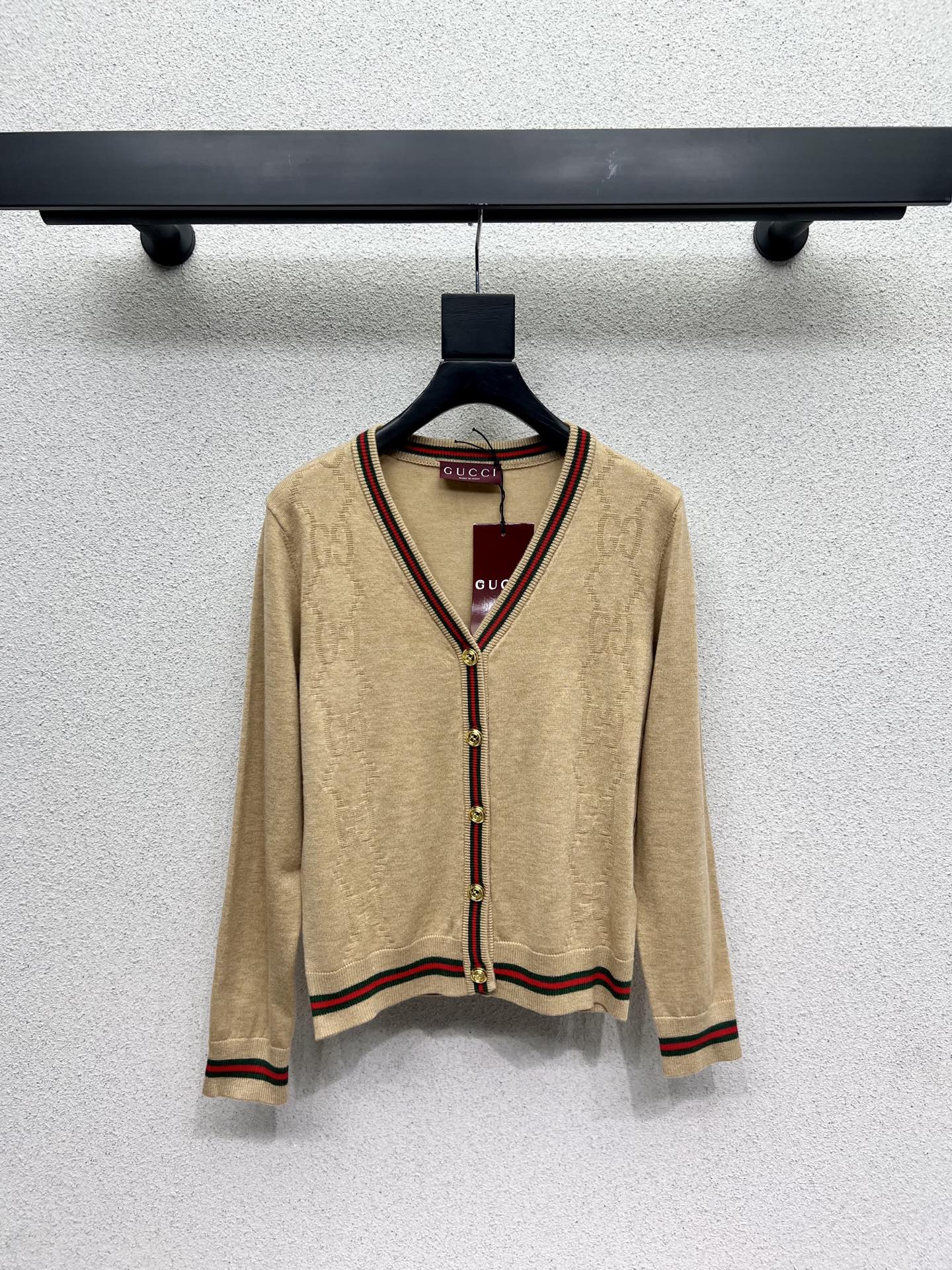 Guc 25fw jacquard cardigan