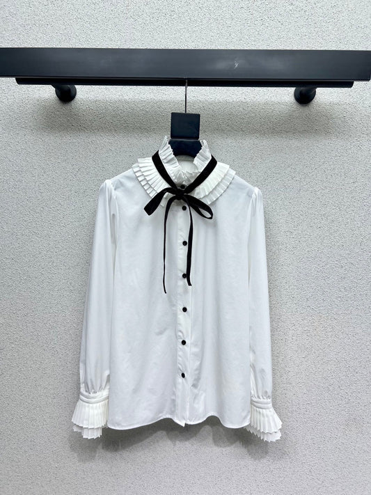 Louis 25fw ruffe shirt