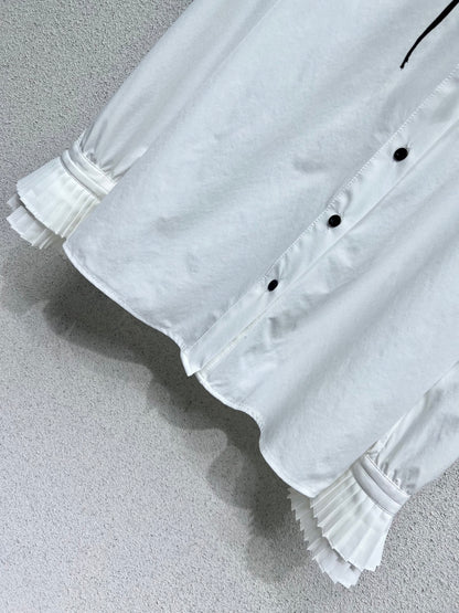 Louis 25fw ruffe shirt