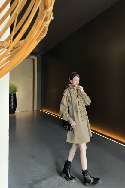 CD 25fw lotus leaf dress