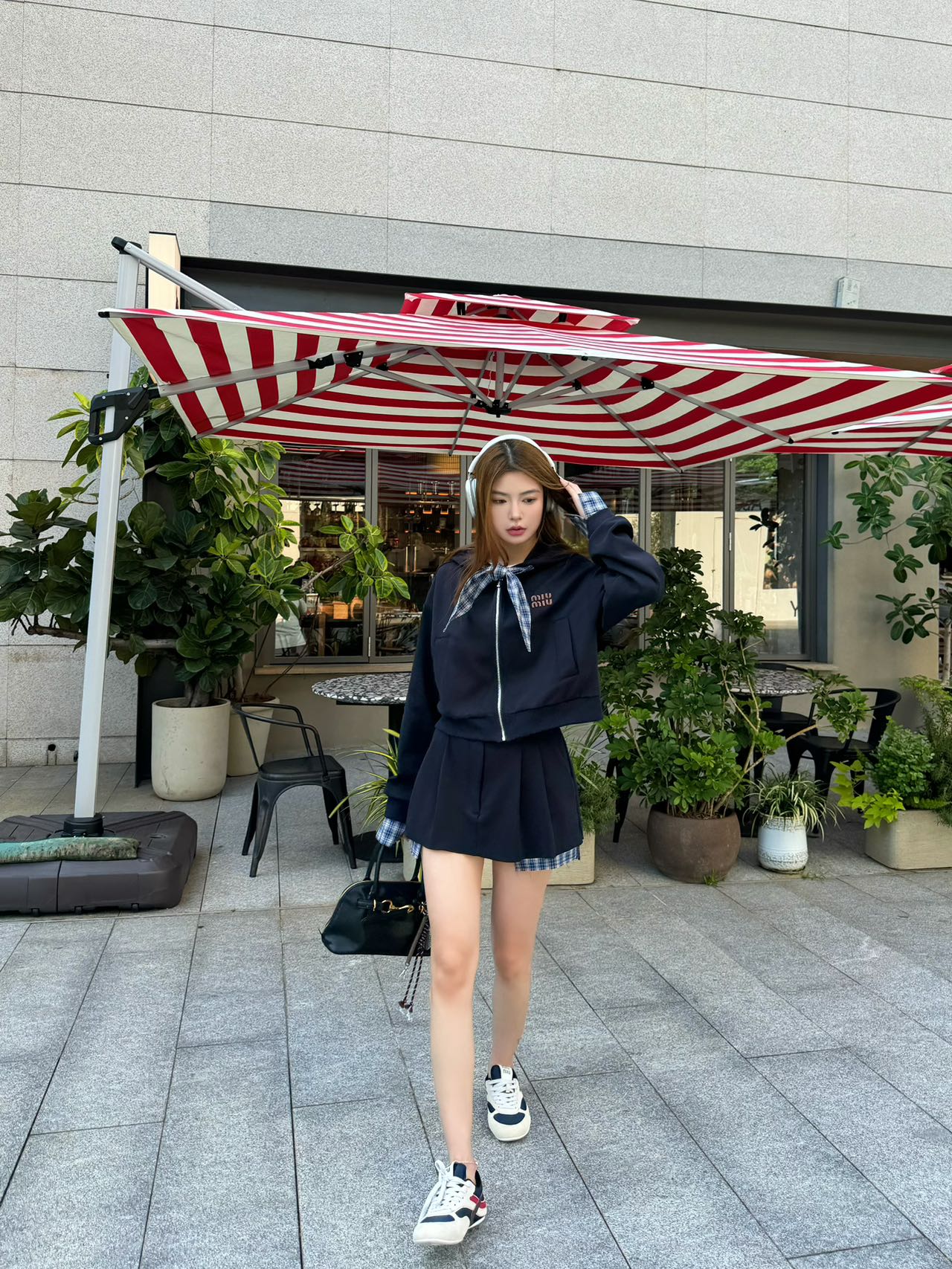 Miu 25fw scarf suit