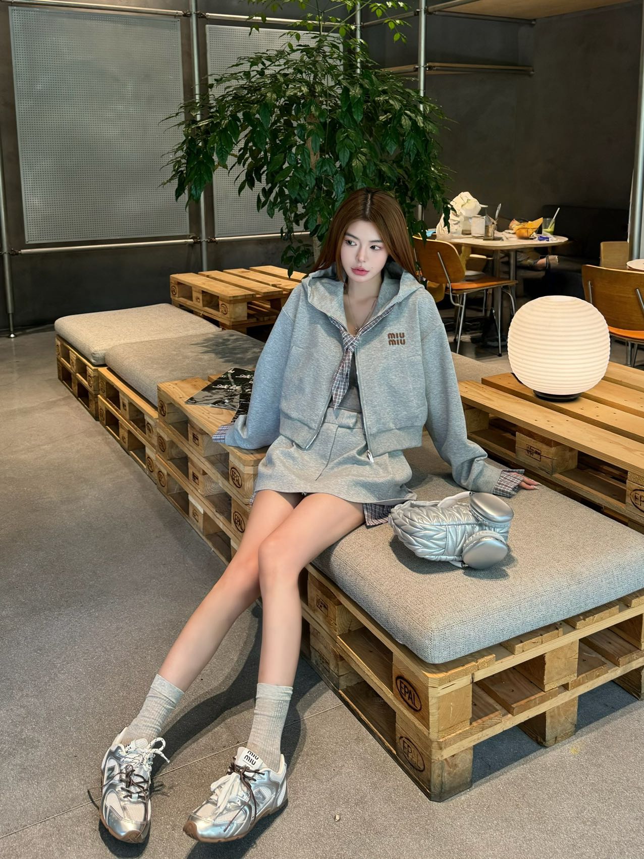 Miu 25fw scarf suit