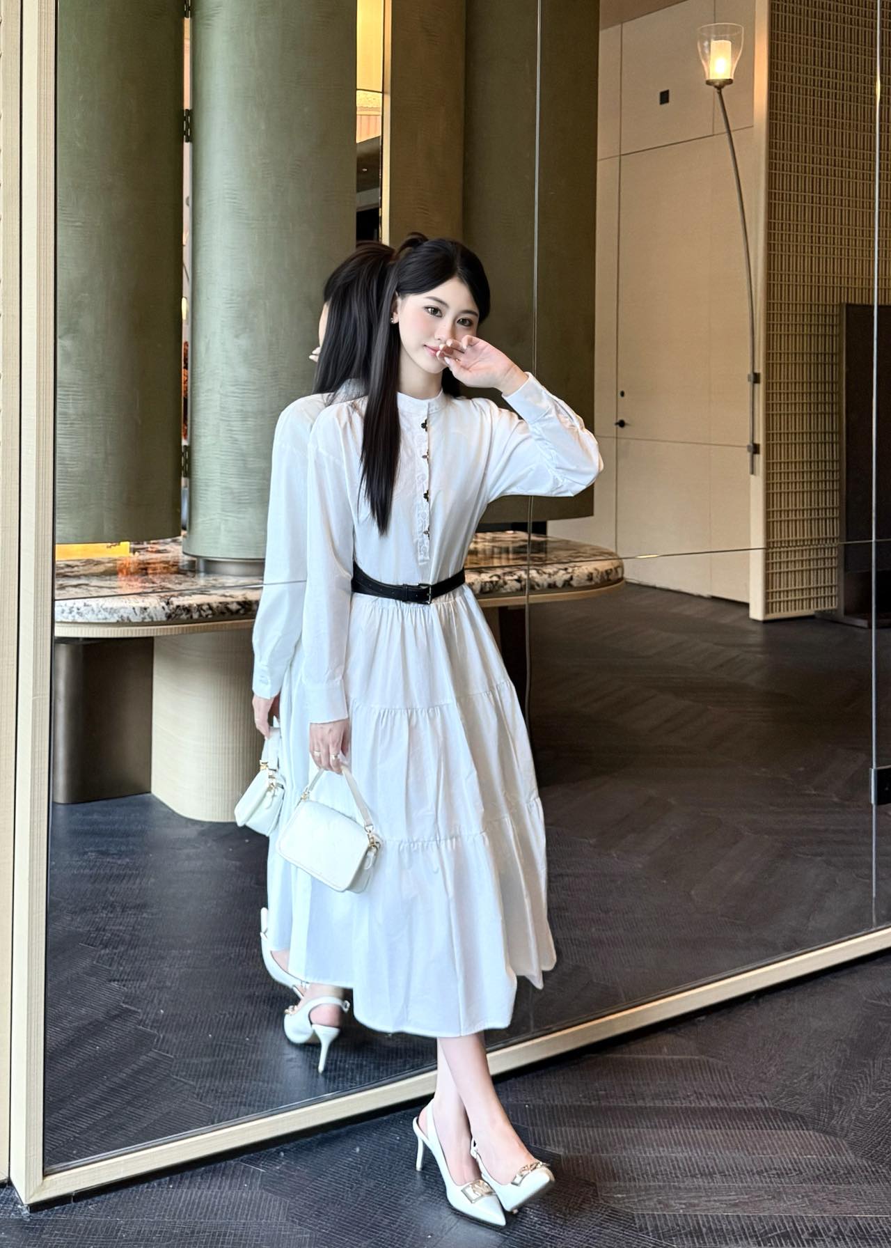 1ouis 25fw belt dress
