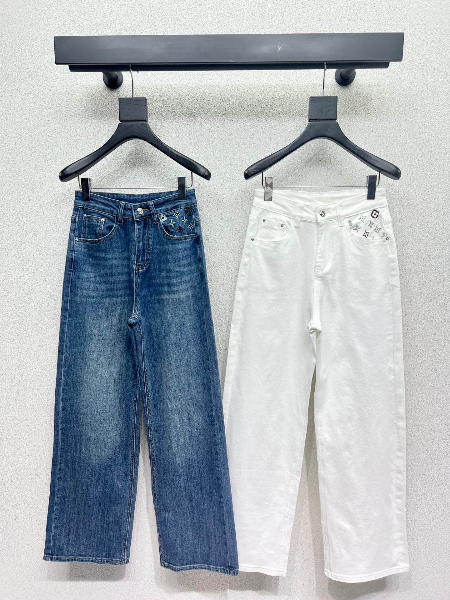 1ouis  25tw  embroidery  jeans