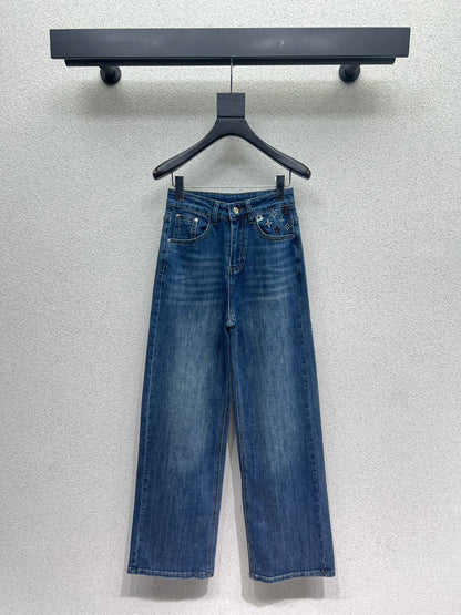 1ouis  25tw  embroidery  jeans