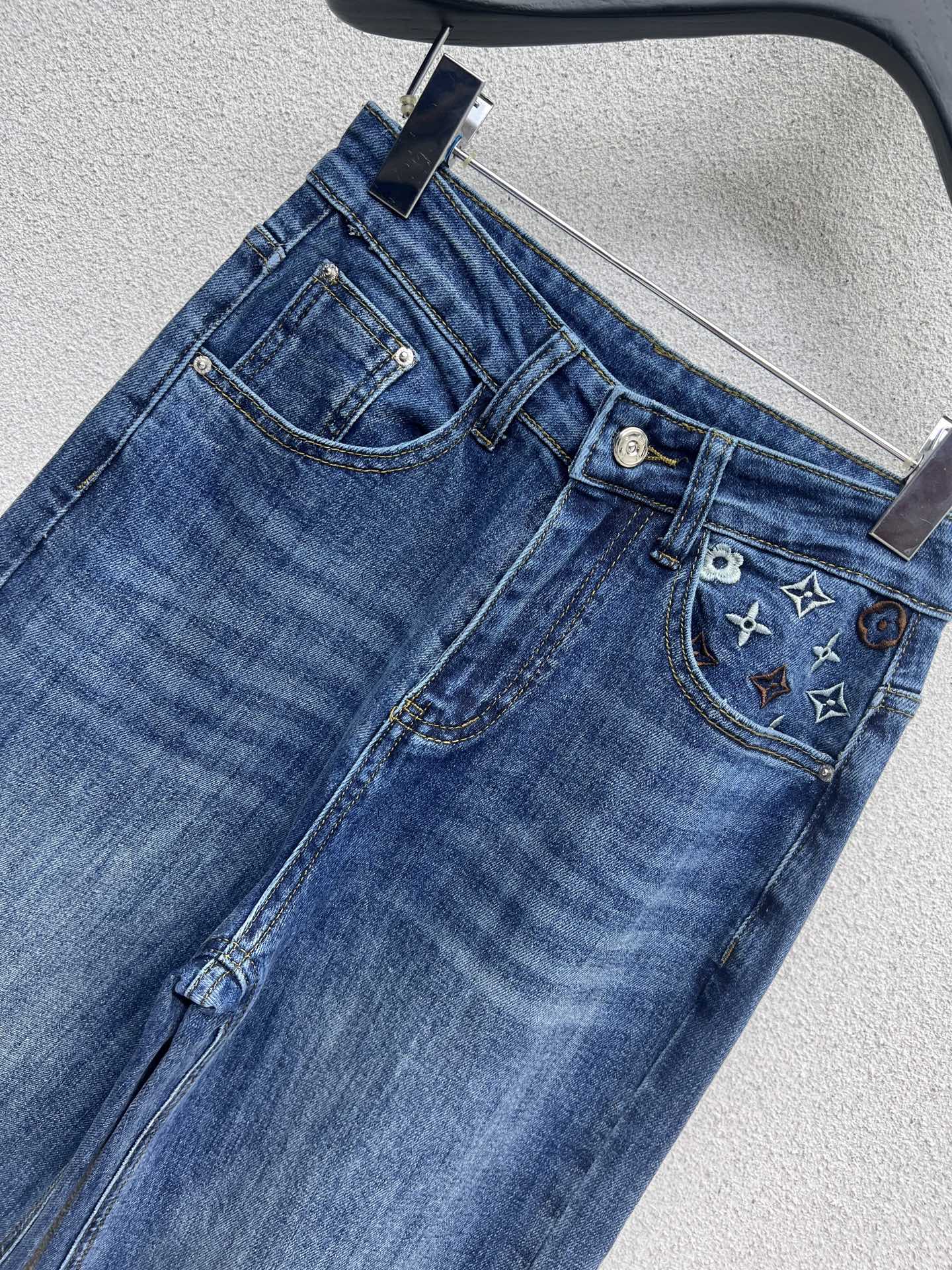 1ouis  25tw  embroidery  jeans