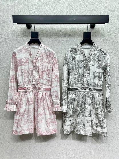 CD 25fw printed dress