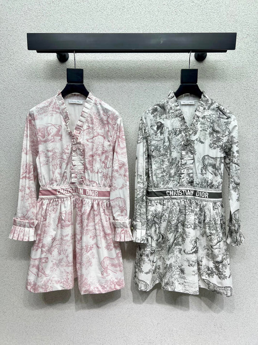CD 25fw printed dress
