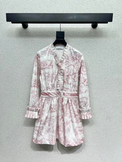 CD 25fw printed dress