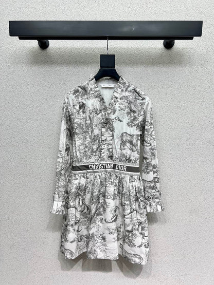 CD 25fw printed dress