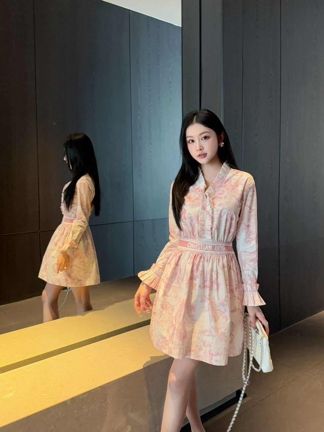 CD 25fw printed dress