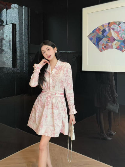 CD 25fw printed dress