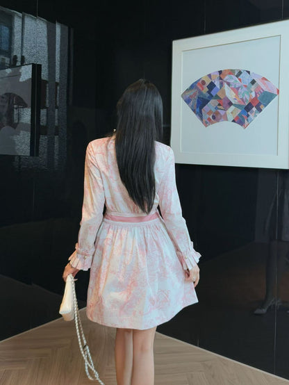CD 25fw printed dress