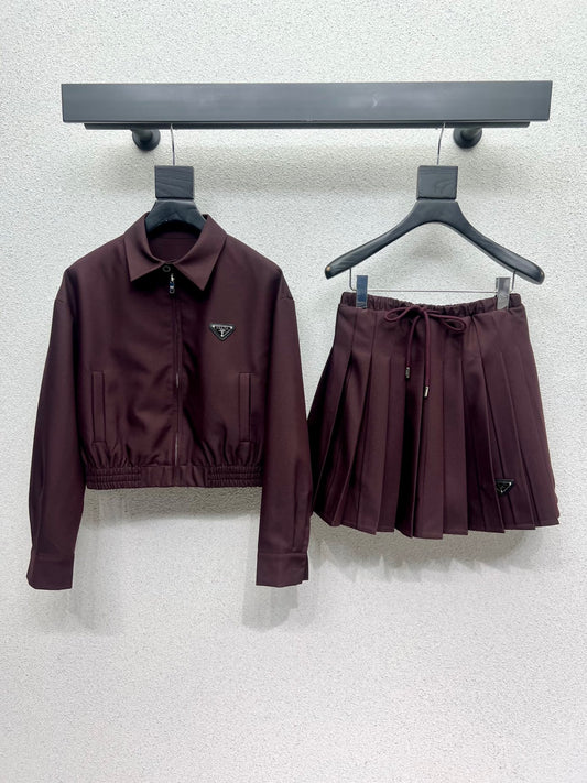 Pra 25fw pleated suit