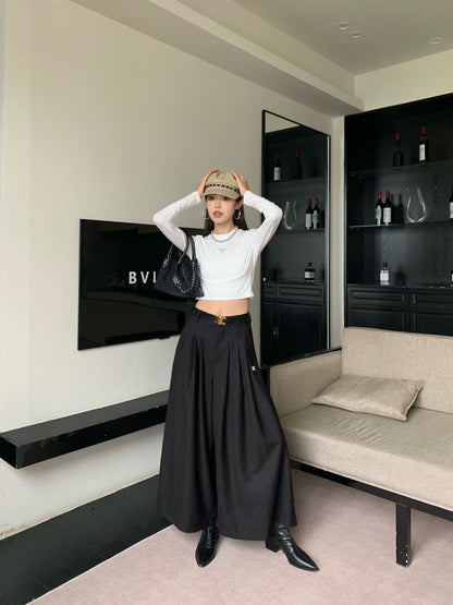 Cel 25fw pleated pants