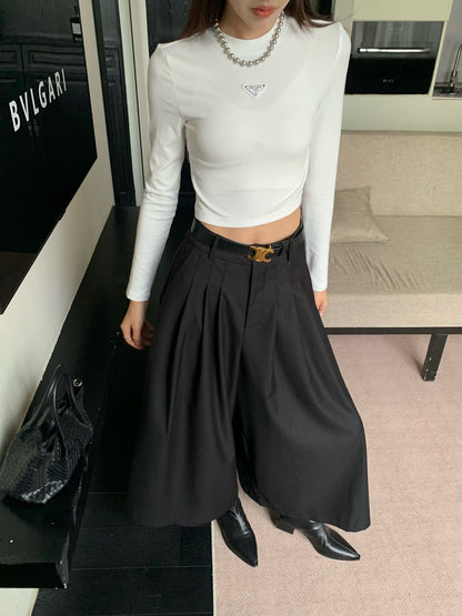 Cel 25fw pleated pants