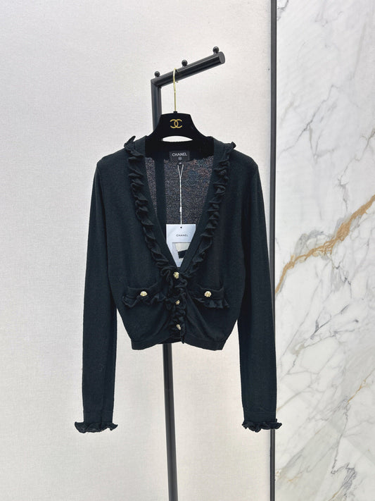 Chan 25fw ruffle cardigan
