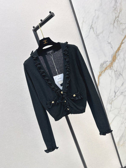 Chan 25fw ruffle cardigan