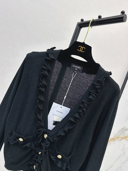 Chan 25fw ruffle cardigan
