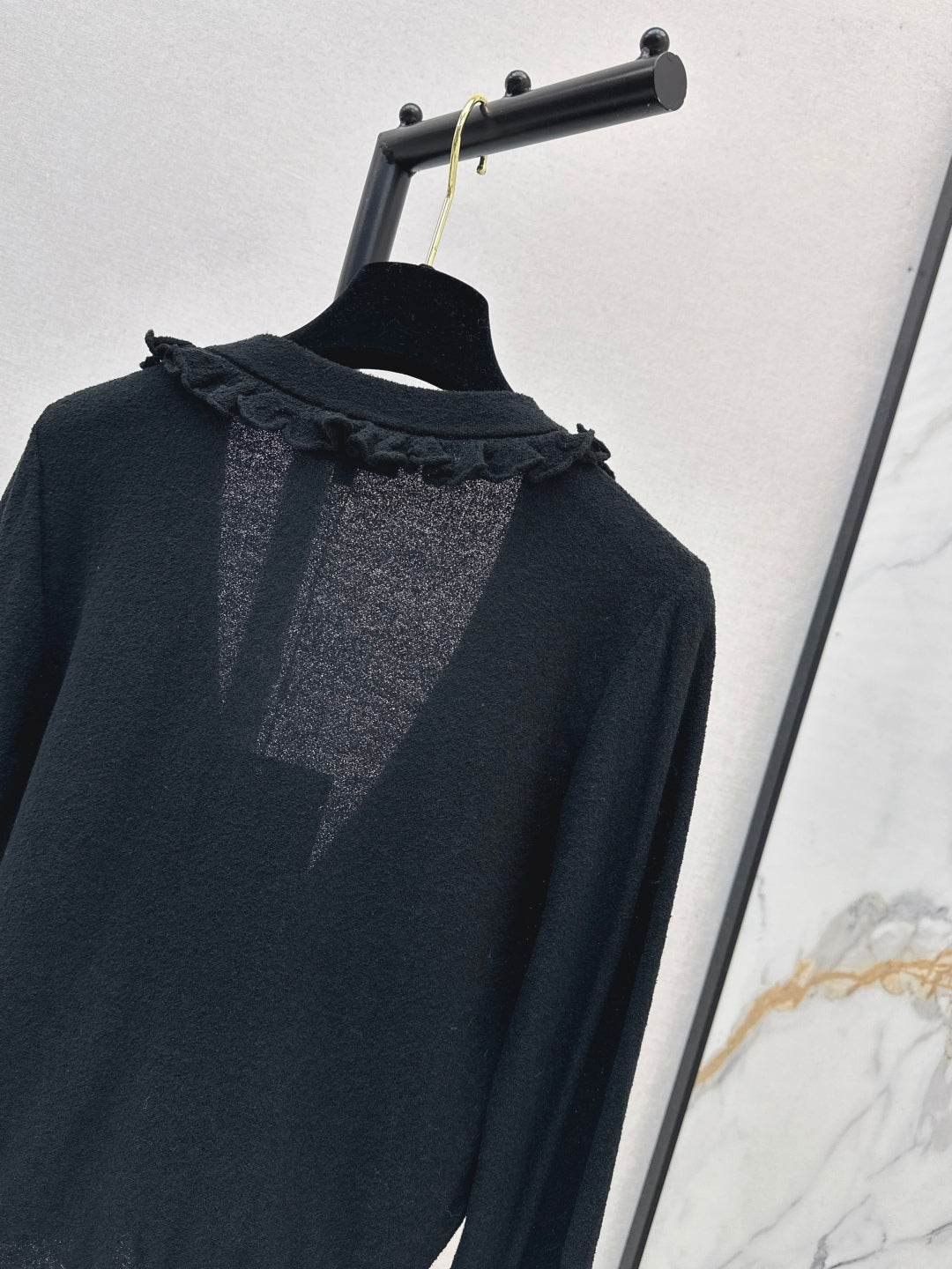 Chan 25fw ruffle cardigan