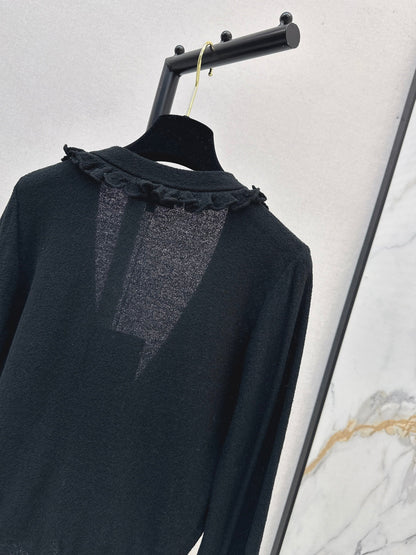 Chan 25fw ruffle cardigan