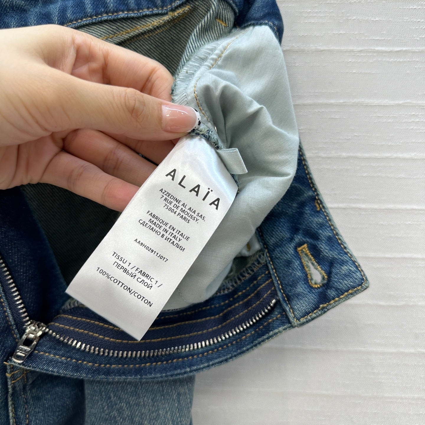 Alai 25fw all-mstch jeans