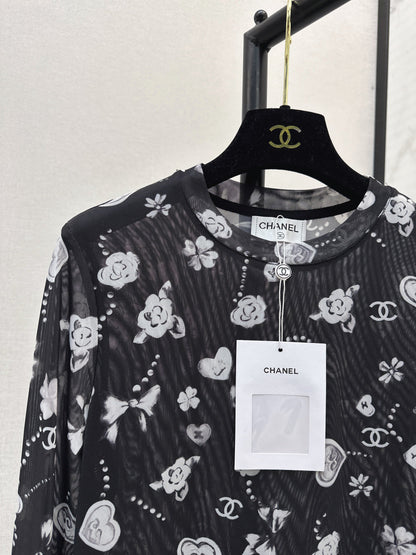 Chan 25fw printed shirt
