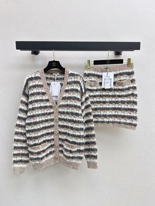 Chan 25fw knitted suit