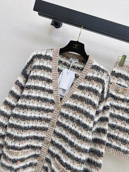Chan 25fw knitted suit