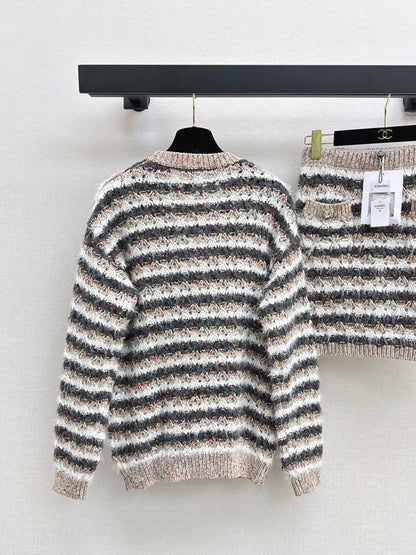 Chan 25fw knitted suit