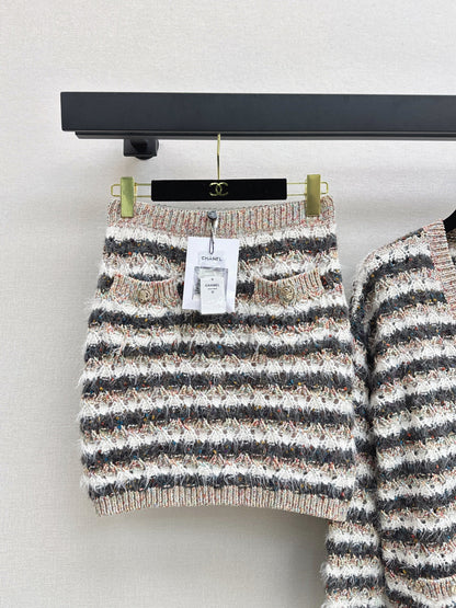 Chan 25fw knitted suit