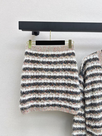 Chan 25fw knitted suit
