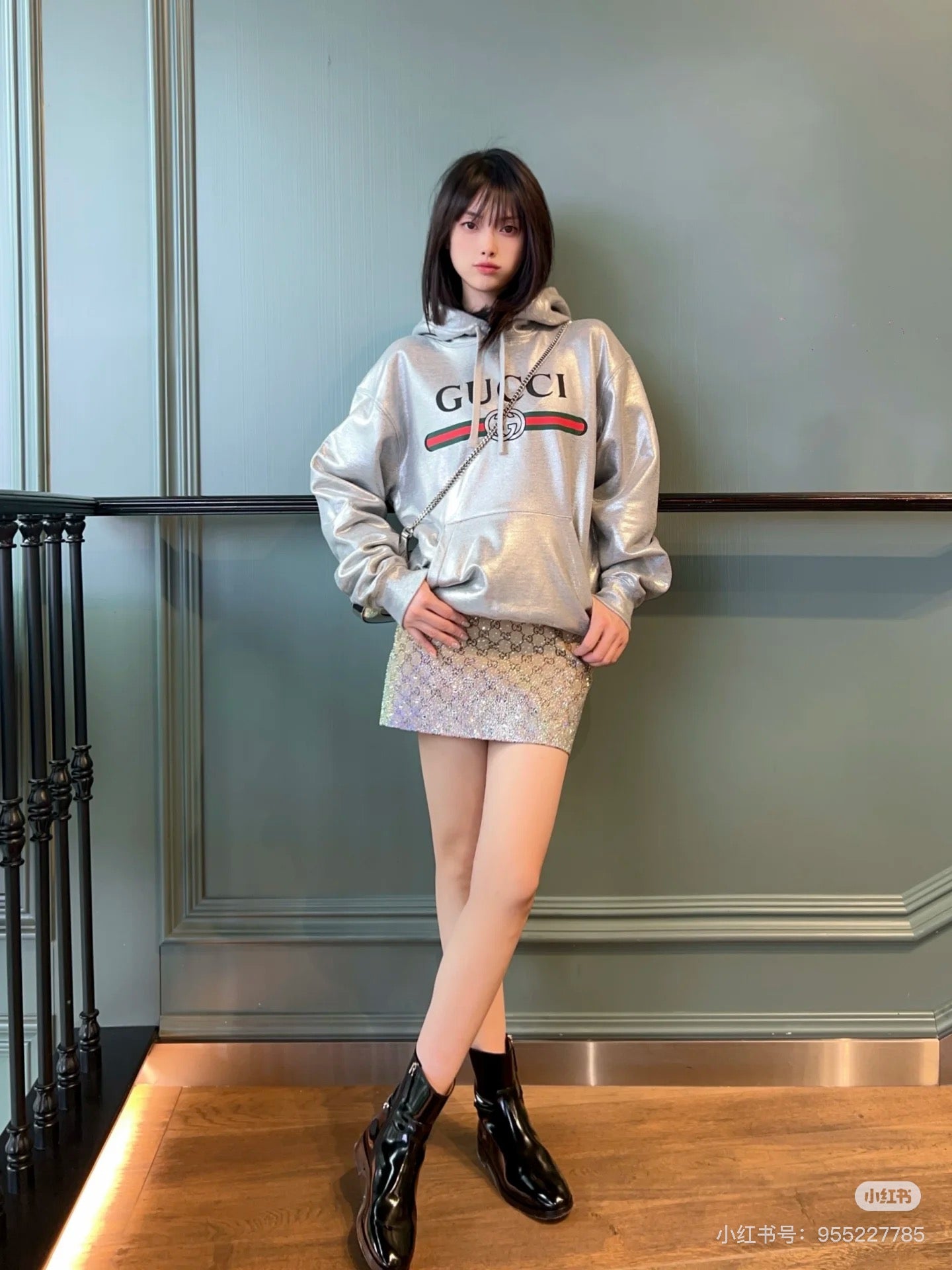 Guc 25fw printed sweatshirt